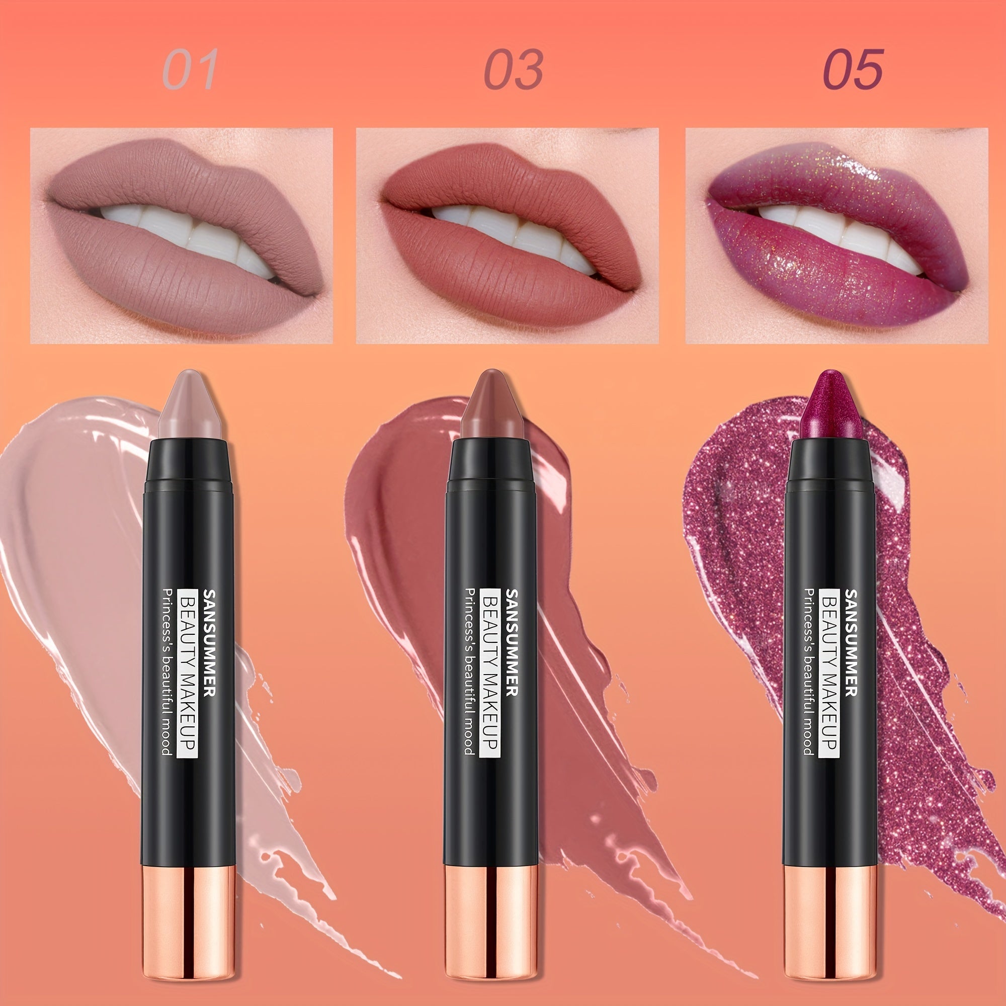 Juego de labiales para mujer, ocho colores, hidratantes y de larga duración