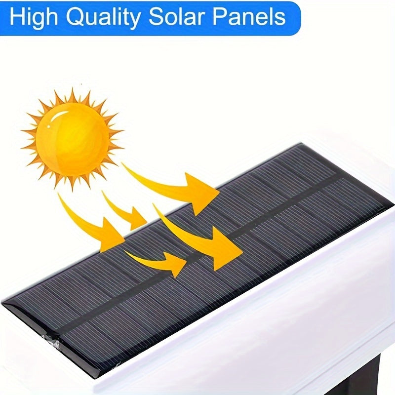 Solar-Powered Motion Sensor Street Light with LED and Fake Camera Outdoor Security Wall Light