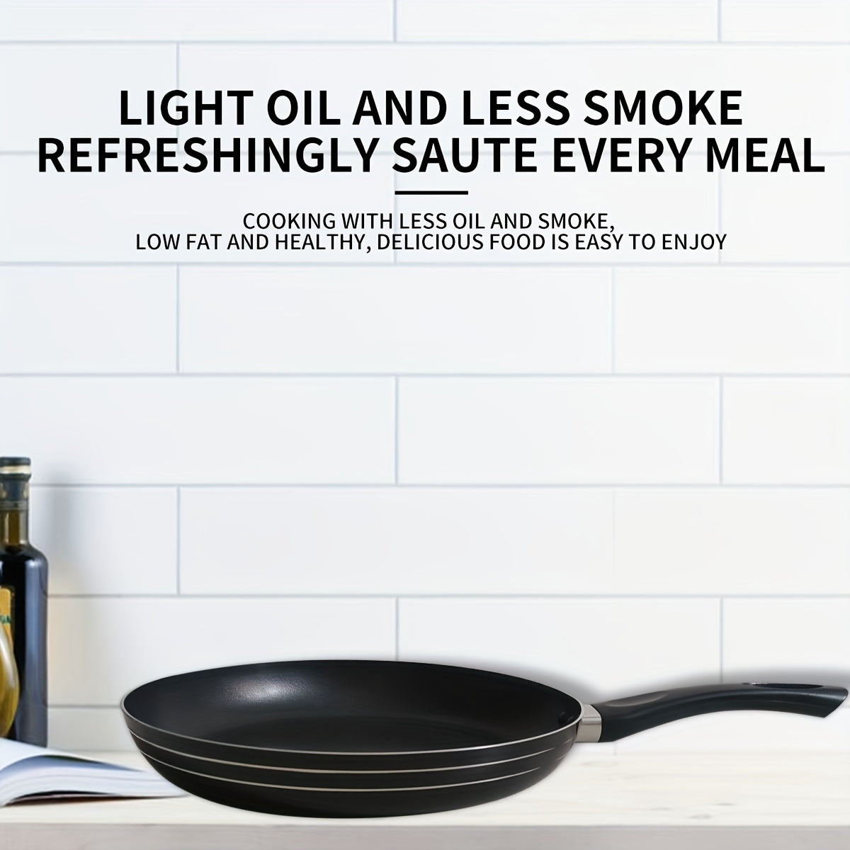 10.8 dyuymli qora alyuminiy yopishmaydigan qovurilgan panjara tuxum va bifshteks uchun