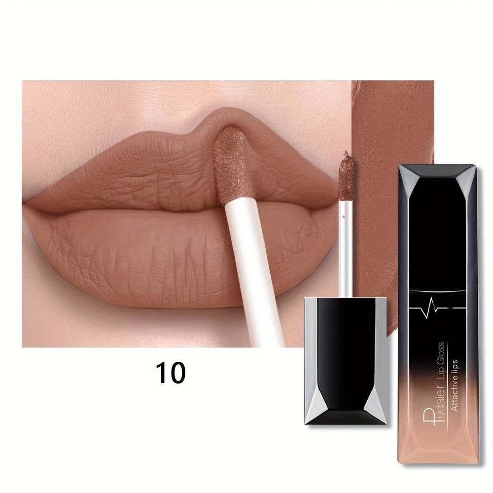 Women Matte Lip Glaze Liquid Lipstick Waterproof Long-Lasting Non-Transferable