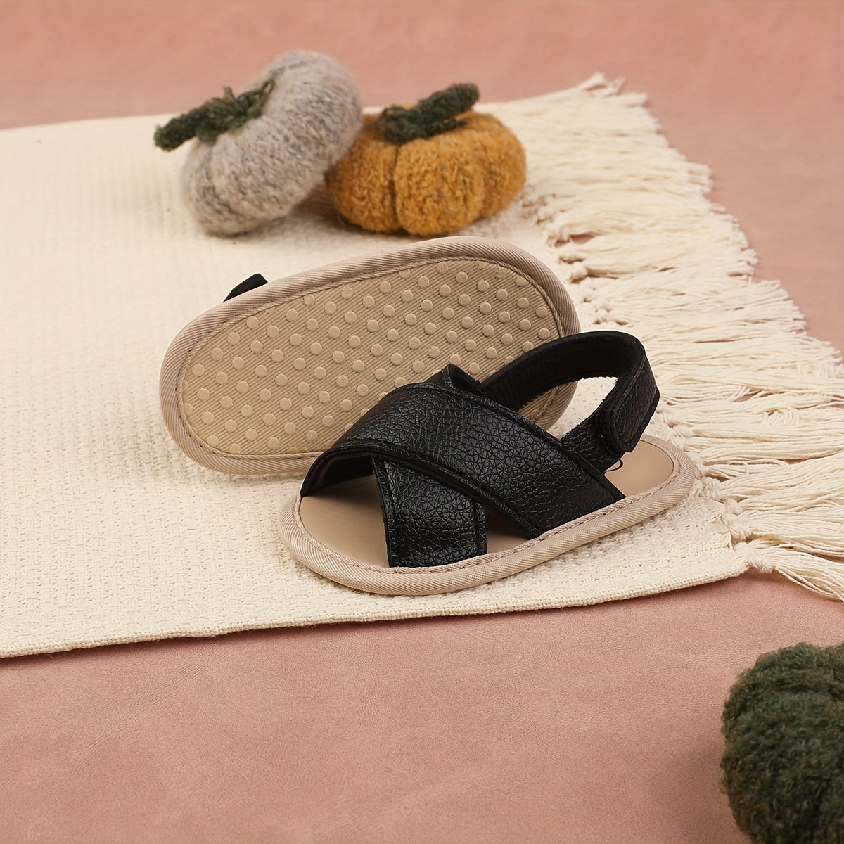 Chaqqaloq nafas oladigan och oyoqli bolalar sandallari, yopishmaydigan taglik, yozgi kundalik, chaqaloqlar uchun, jigarrang va oq