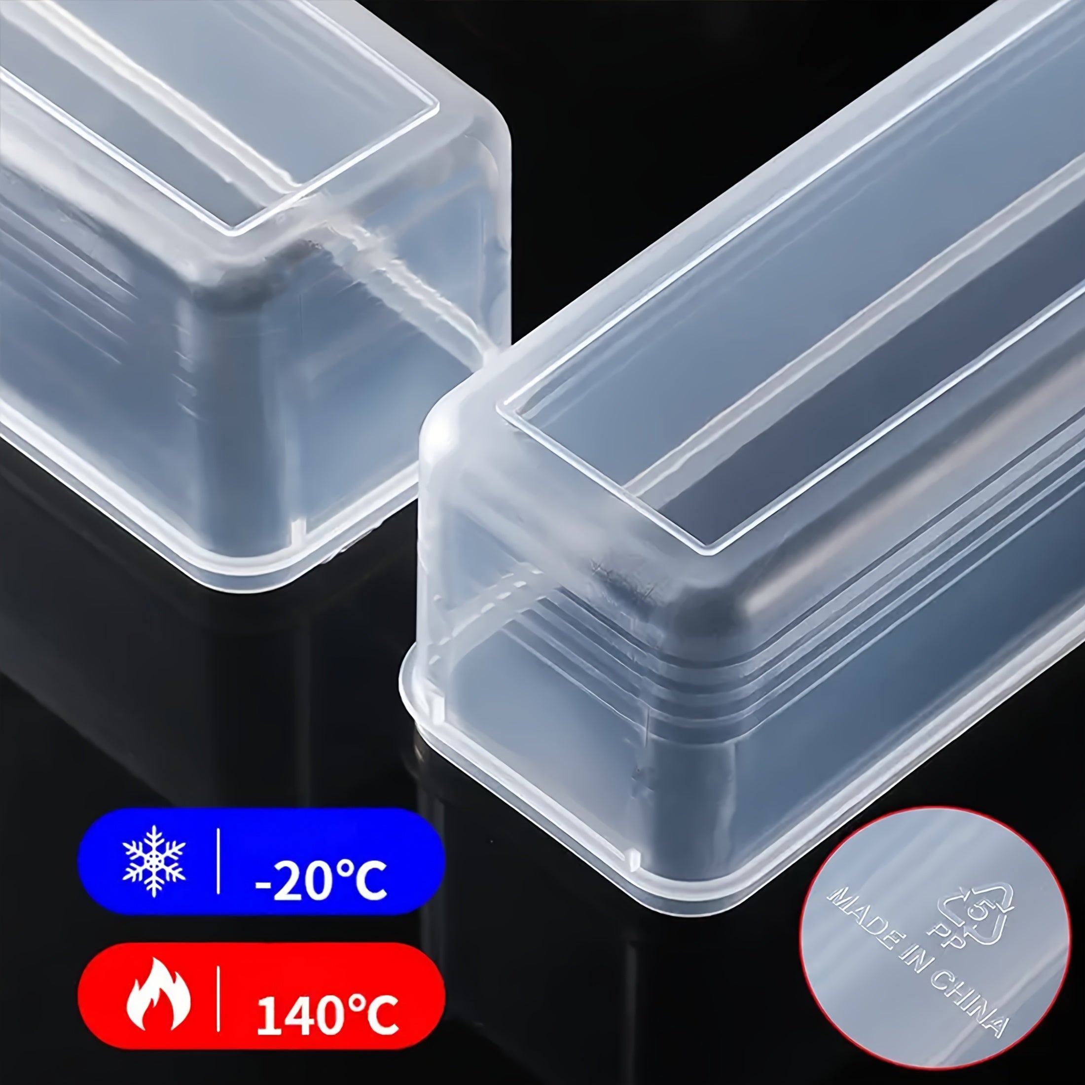 Plastic Food Storage Containers Set of 1 3 or 6 Reusable Fridge Organizer Safe for Food Contact