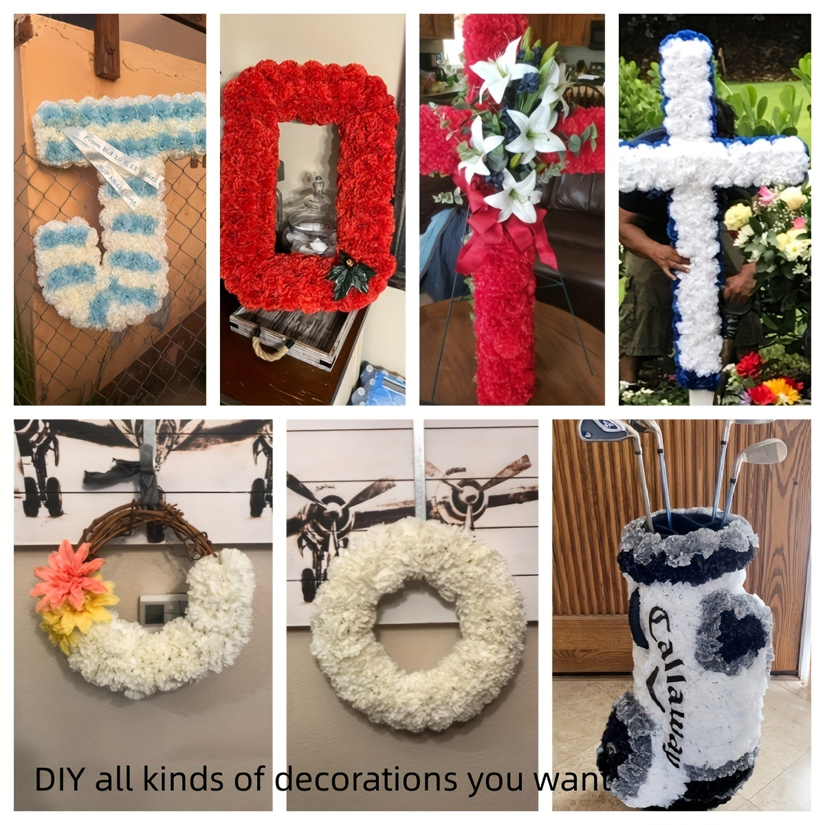 50 Pieces Silk Carnation Flowers for Wedding Decorations DIY Craft