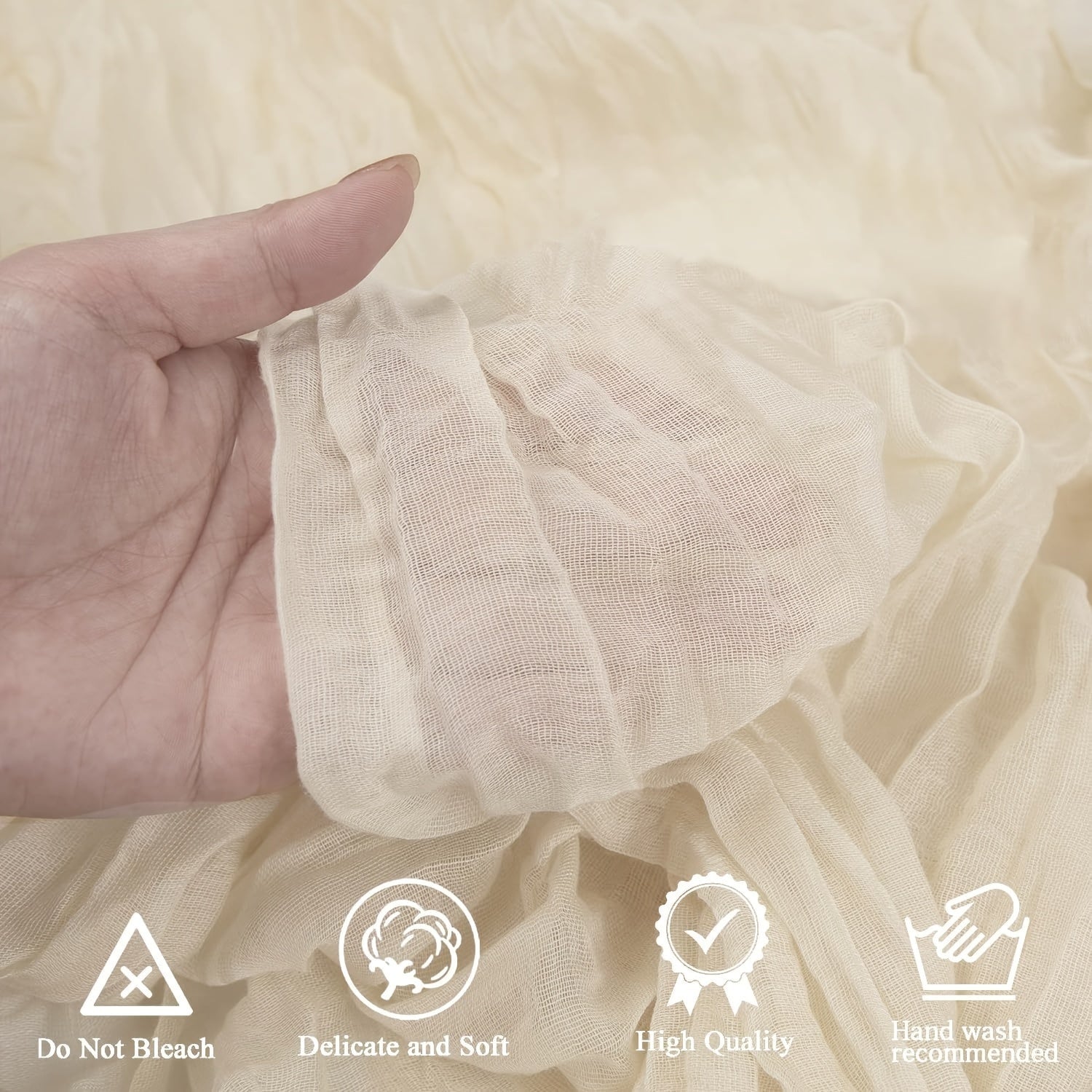 Polyester Crinkle Table Runner for Rustic Wedding Decor