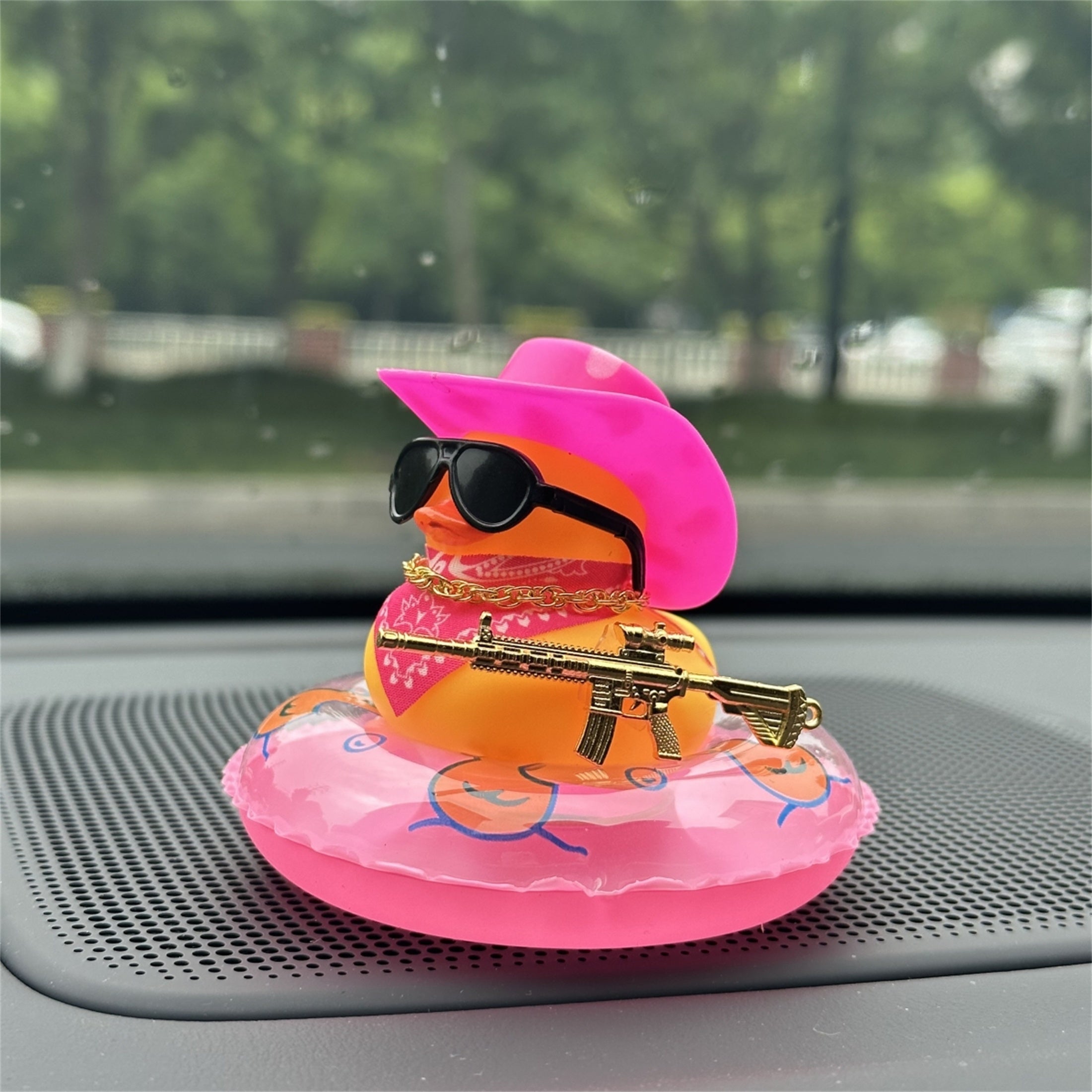 Qoziqorin shaklidagi avtomobil bezak dekor elementi, bardoshli PVC, transport ichki aksessuari