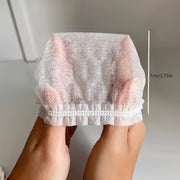 50 dona bir foydalanishlik changyutgich chang qopqogʻi, samarali chang yigʻish uchun shaffof PP tarmoq filtri bilan