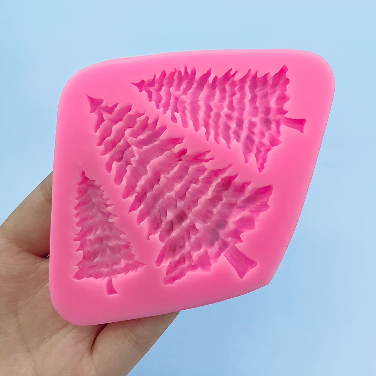 Silicone Christmas Tree Mold for Fondant, Chocolate, Gummy, Soap, Candles