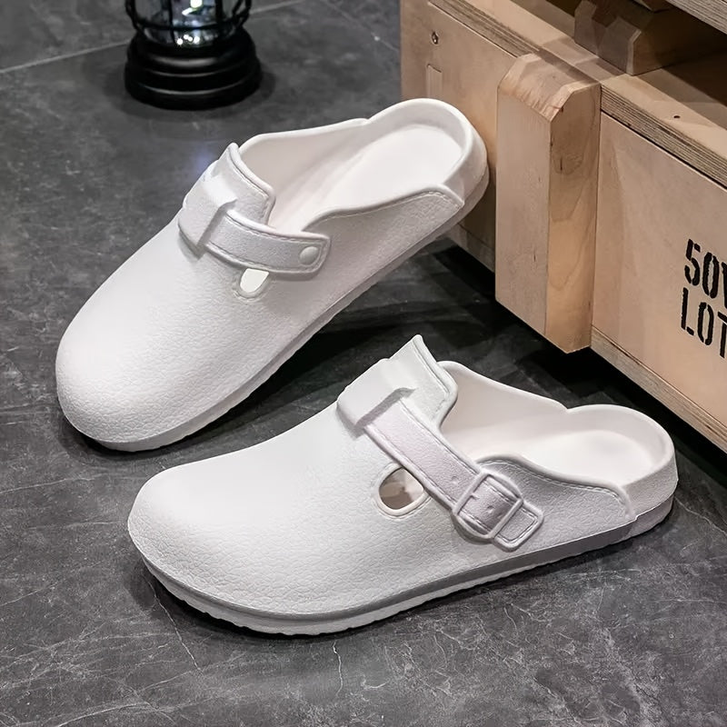 Women's EVA Slides Durable Indoor Outdoor Slippers Black White Gray