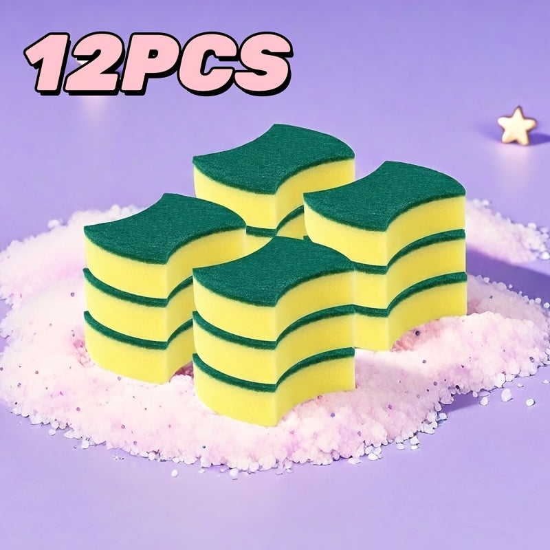 Esponjas de limpieza multiusos 12/24 unidades duraderas de melamina de doble cara para cocina, baño y coche