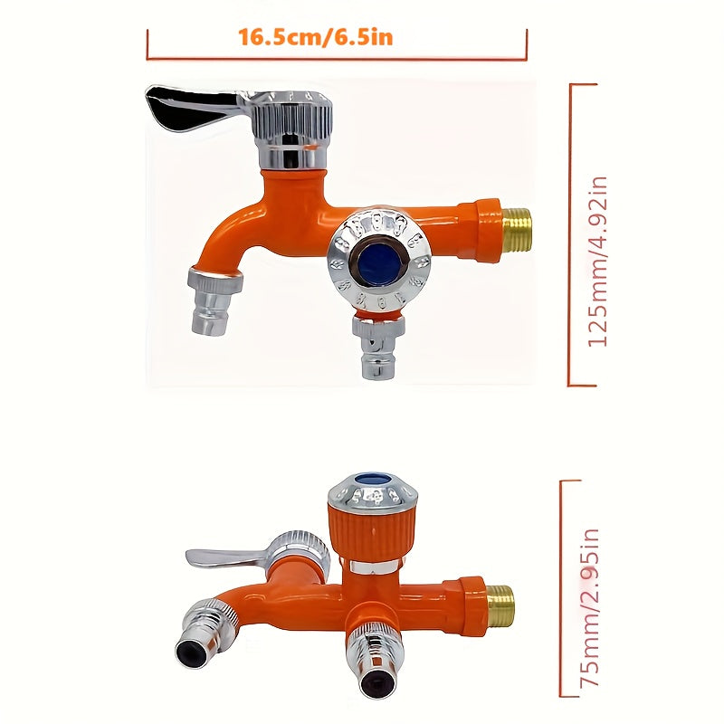 Universal RV Kitchen Faucet Double Water Outlets High Temperature Resistant Anti-Freeze