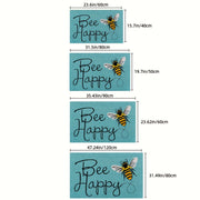 Alfombra de puerta con diseño floral antideslizante para interior y exterior, lavable a máquina, bienvenida a los invitados