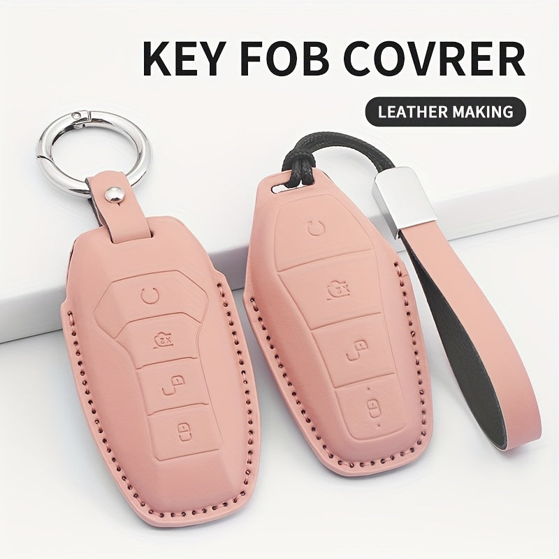 PU Leather Key Case for 25 Car Models Compatible with D9 Z9 Seagull