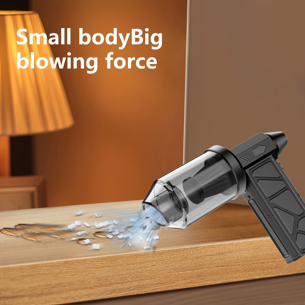 Handheld High-Speed Turbo Fan with Digital Display USB Rechargeable Battery for Camping Outdoor Activities