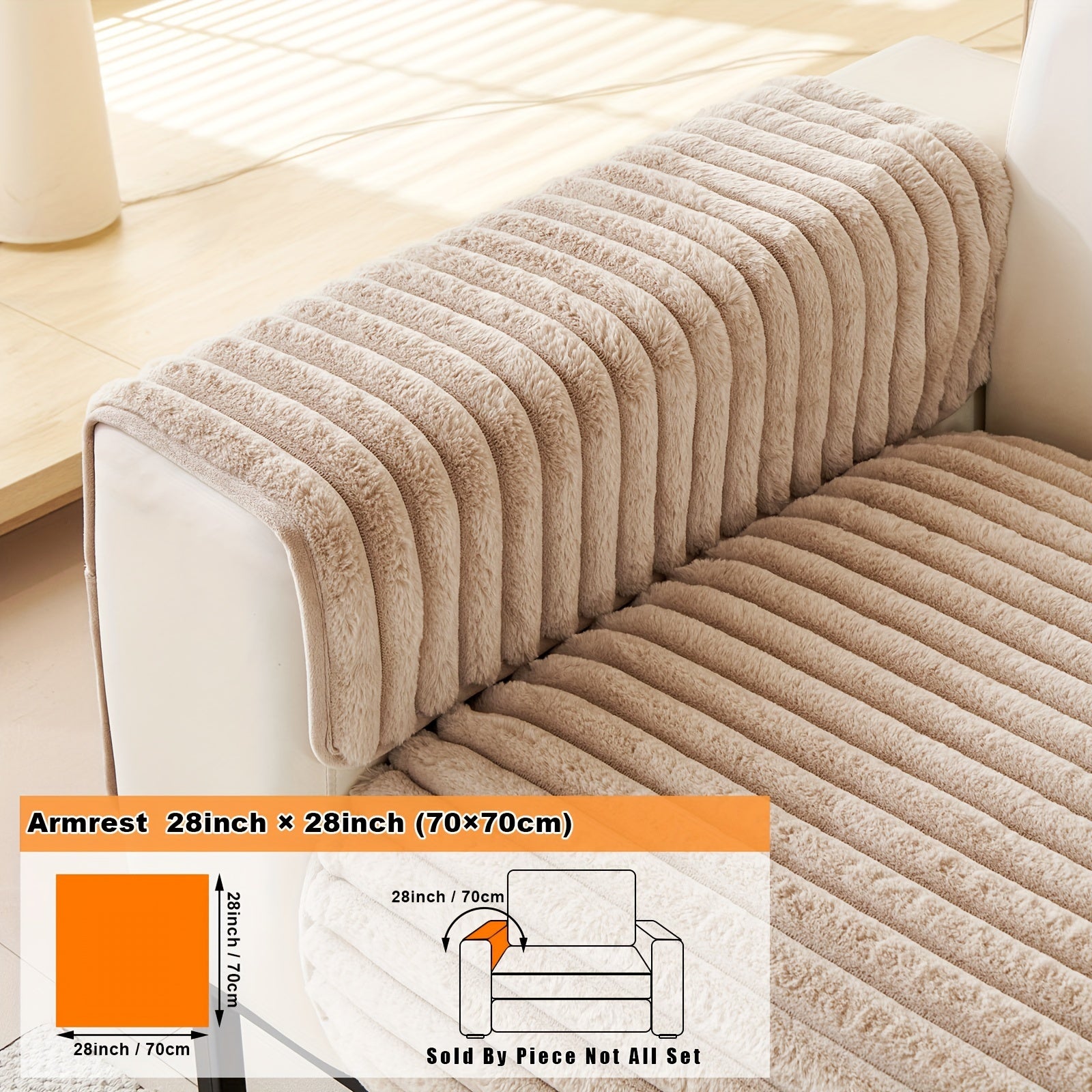 Barcha turdagi divanlar uchun mo'ljallangan, sun'iy quyon junidan tayyorlangan zamonaviy plush divan qoplamasi, mushuk va it egalari uchun iliqlik va himoya ta'minlaydi.