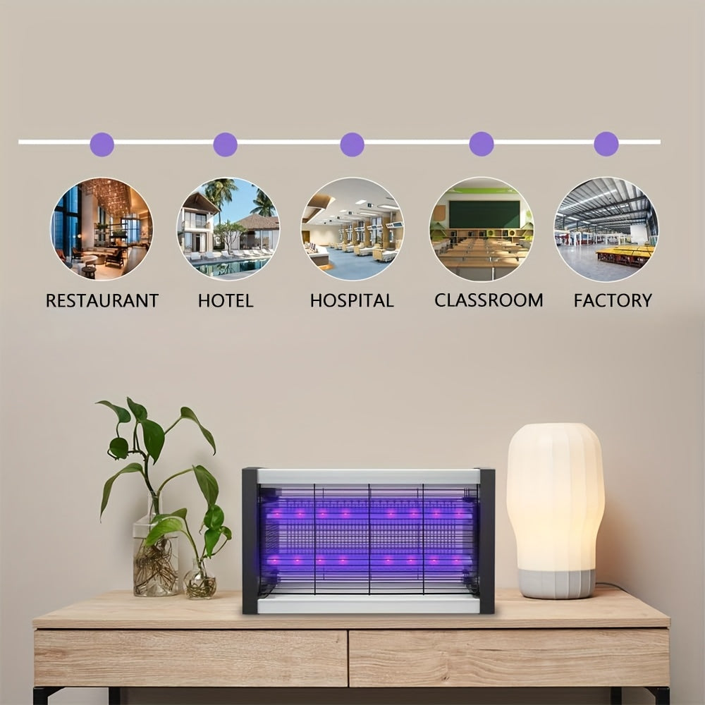 Indoor Modern LED Mosquito Killer Lamp Wall Mount Silent Insect Trap