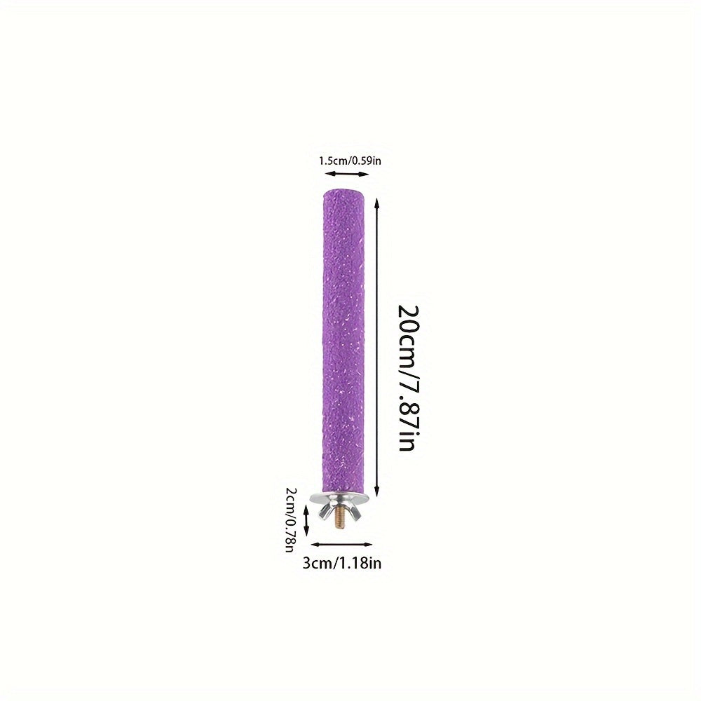 Colorful Parrot Grinding Teeth Stick Bird Cage Perch and Toy