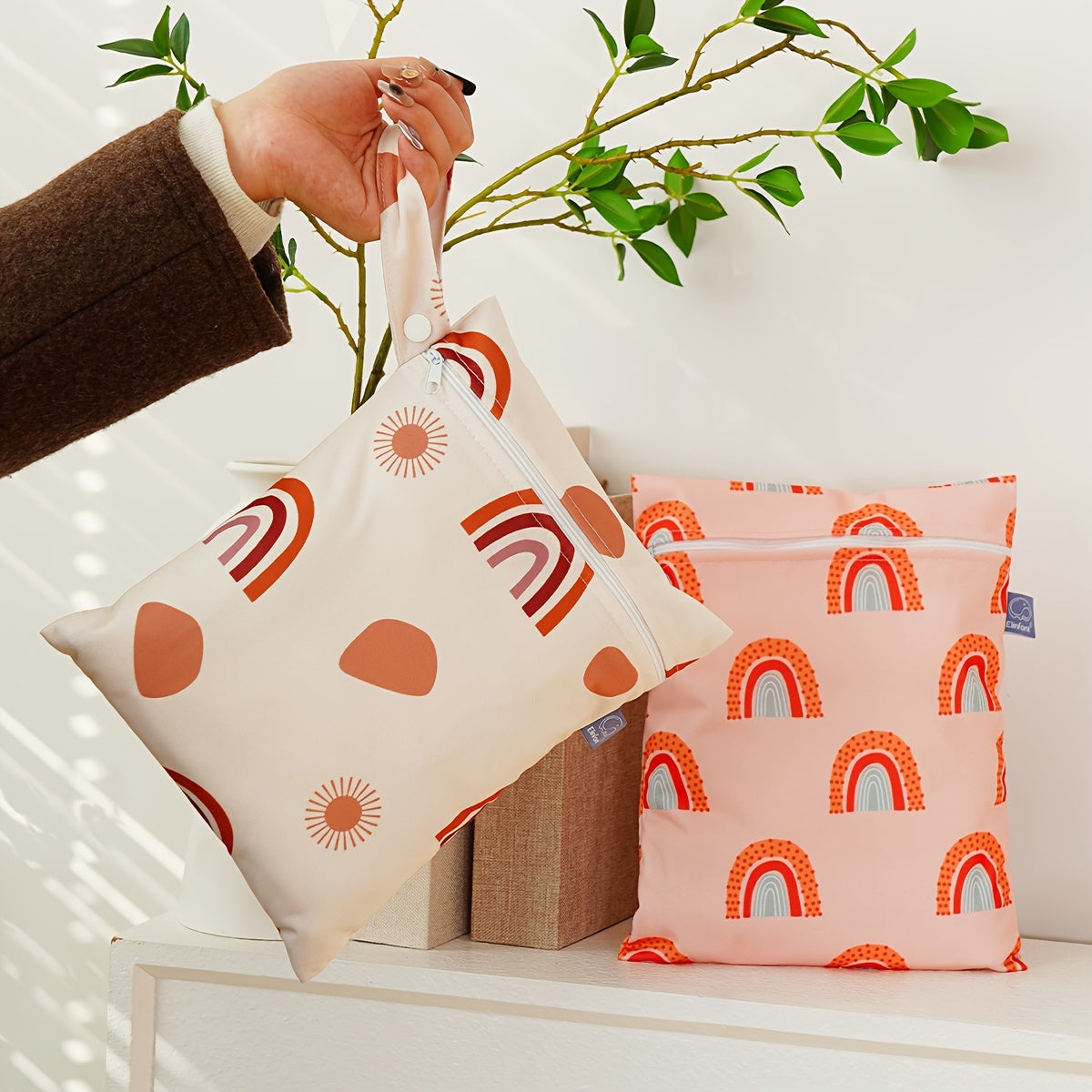 Waterproof Diaper Bags for Babies with Cartoon Prints, Travel and Gift Use