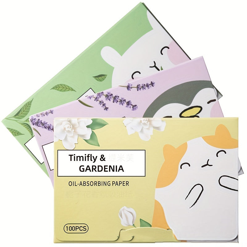 Unisex Oil-Absorbing Facial Blotting Papers 100 Sheets with Plant Extracts