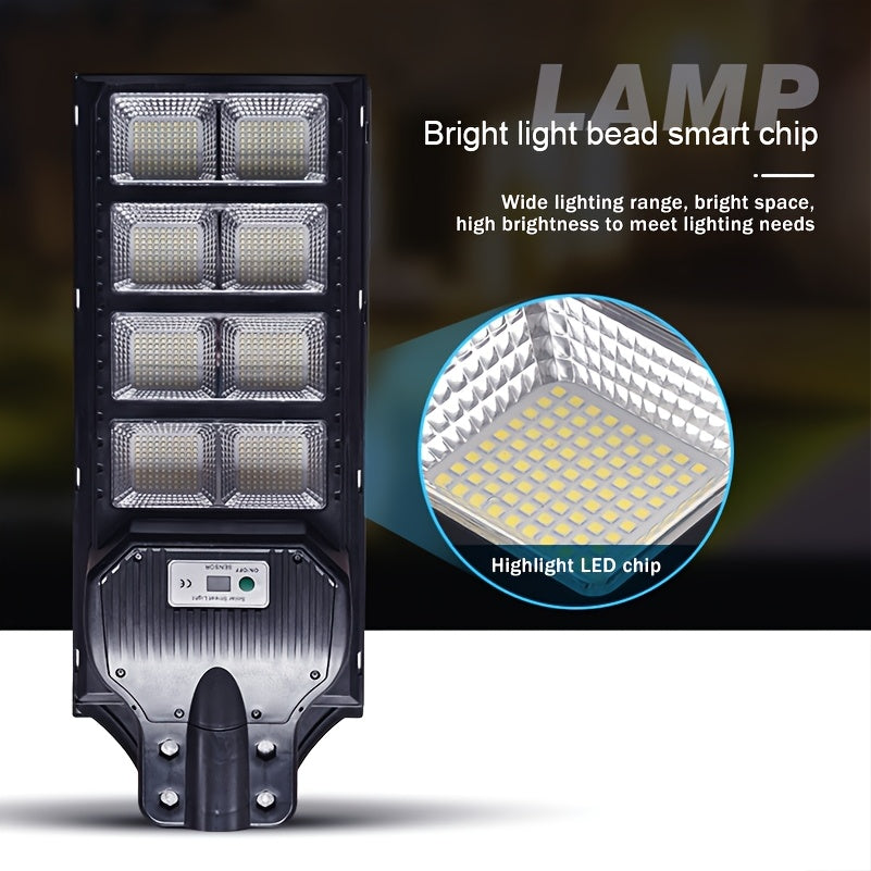 Farola exterior solar con sensor infrarrojo y control remoto