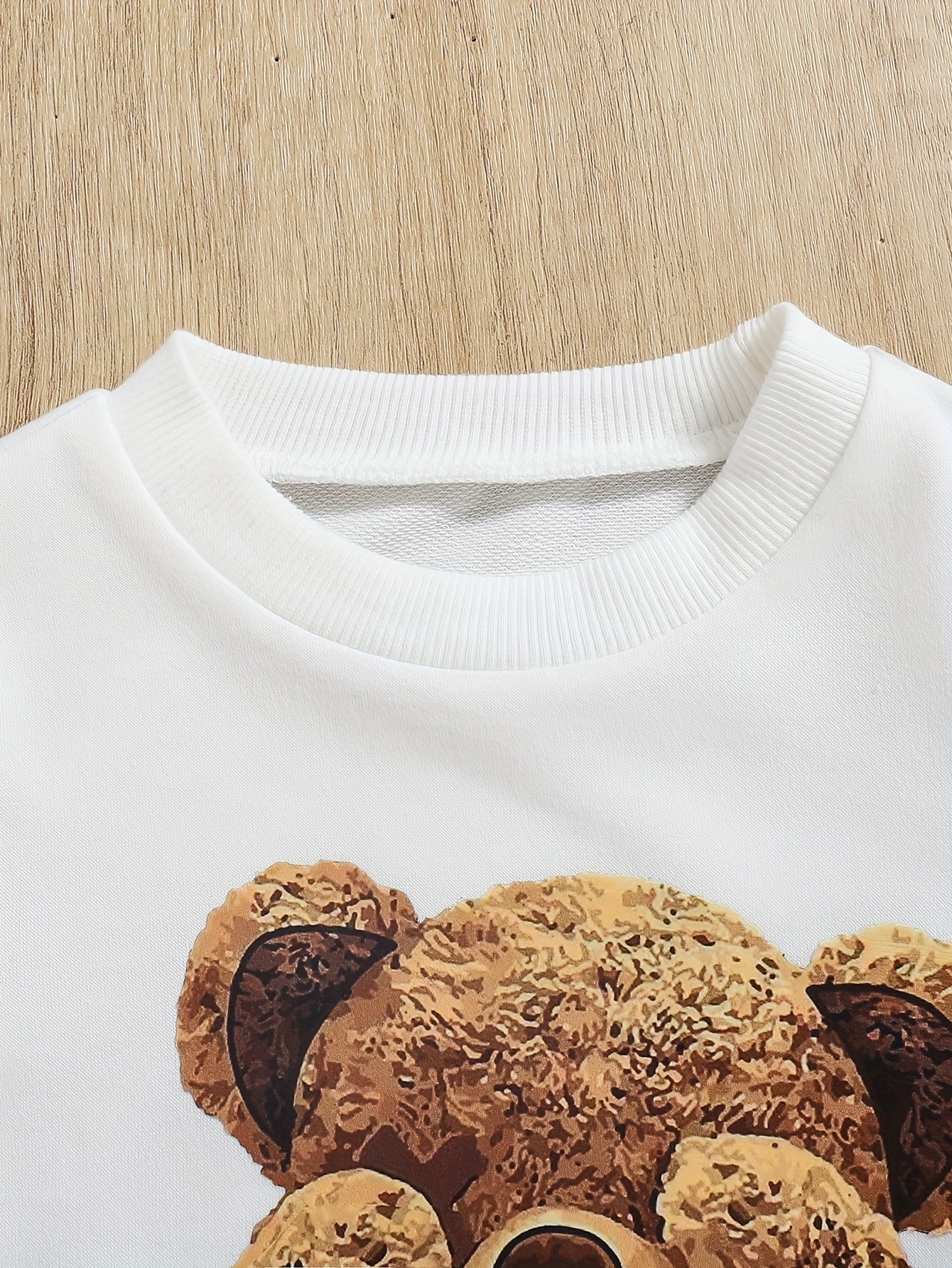 Boys Children's Embroidered Bear 3-Piece Knit Clothing Set for Spring Fall Outdoor