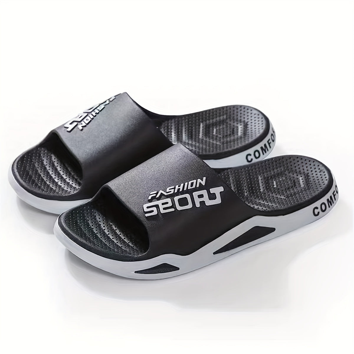 Unisex PVC Slip-On Slides for Indoor Outdoor Beach Summer Non-Slip Durable