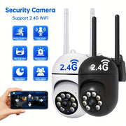 1080P Indoor Security Camera with Night Vision 355° Rotation Motion Detection Two-Way Audio Wall Mount
