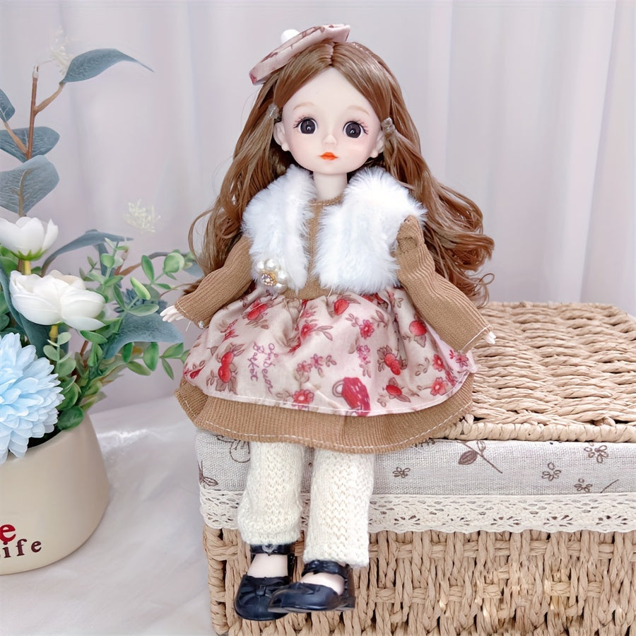 30.48 cm Fashion Doll with Ball Jointed Body for Kids Anime and Movie Themed Princess Style