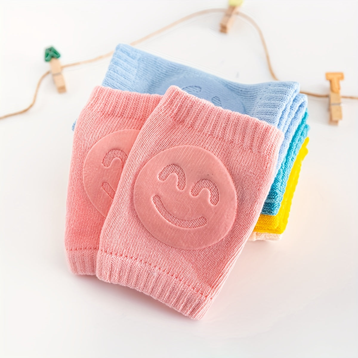 Baby Knee Protectors Set of 5 Pairs for Crawling Babies, Soft and Comfortable