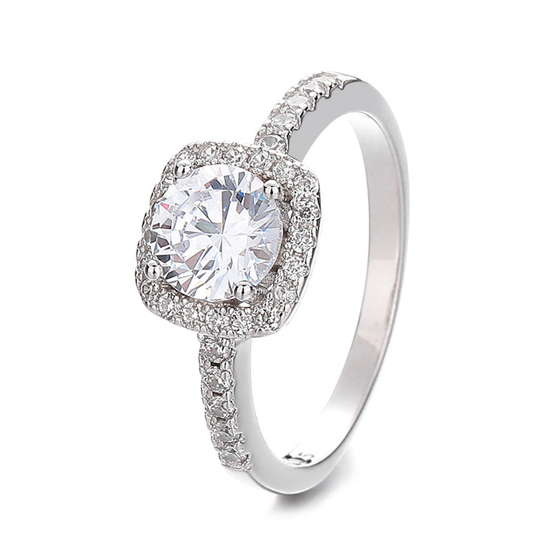 Винтажное серебряное кольцо с Moissanite — камнем декабря, покрытое 925 пробой стерлинговым золотом, украшение на годовщину