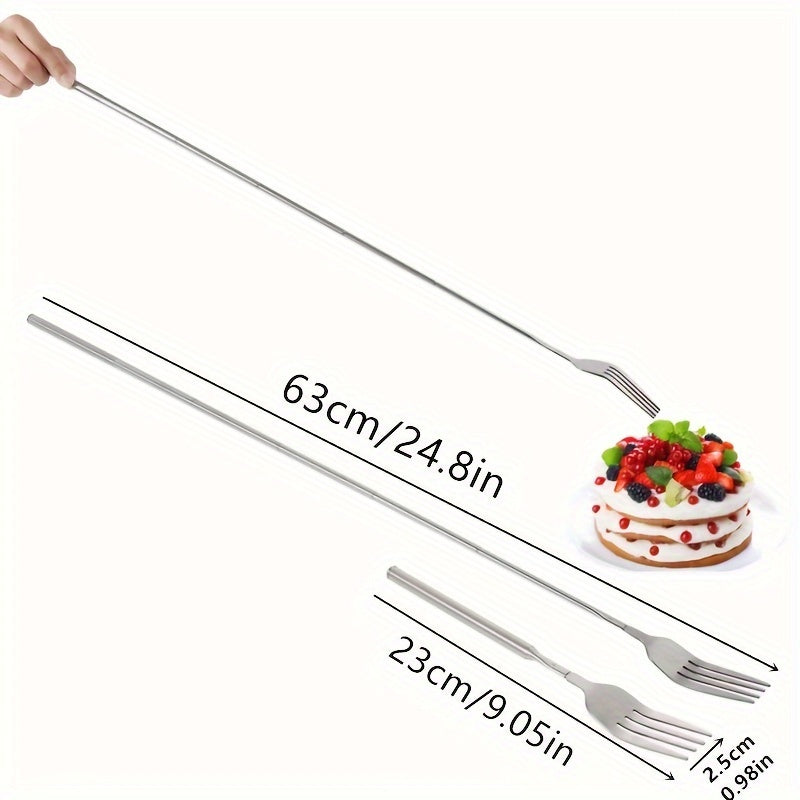 Stainless Steel Retractable Dinner Fork for Halloween and Christmas Parties