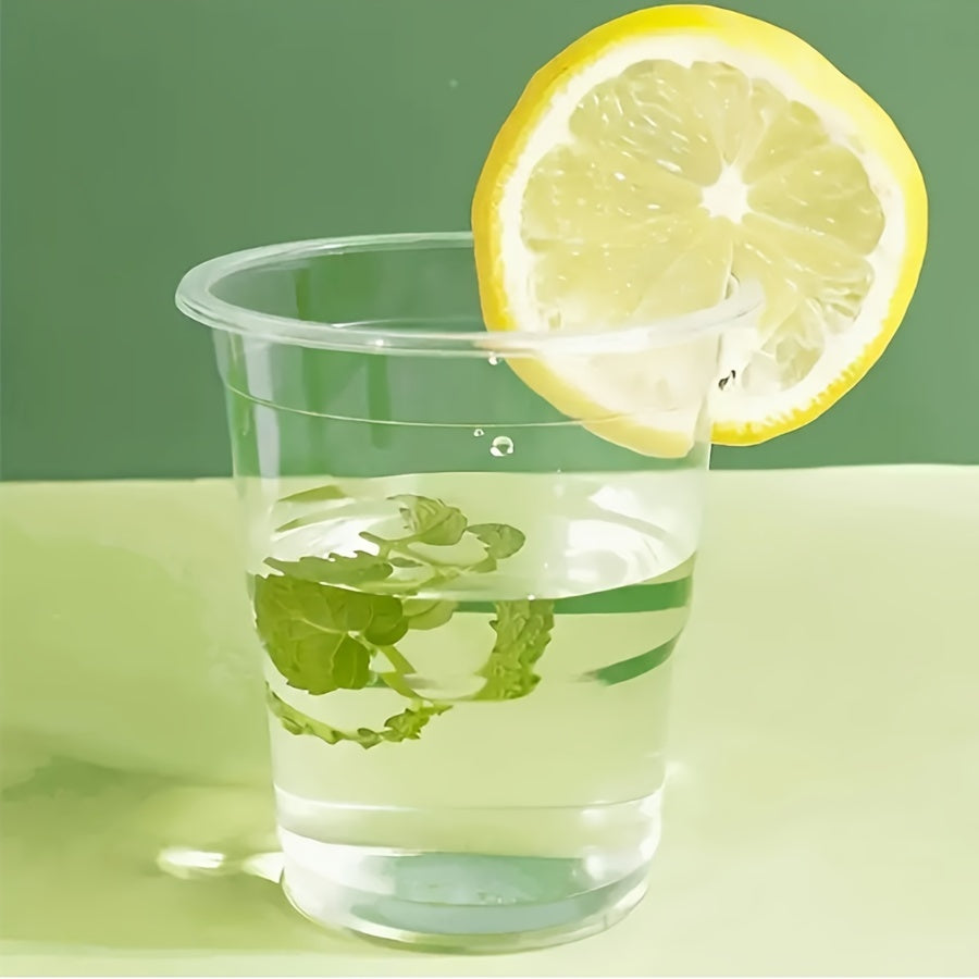 Paquete de 50 vasos de plástico desechables libres de BPA, irrompibles para bebidas frías