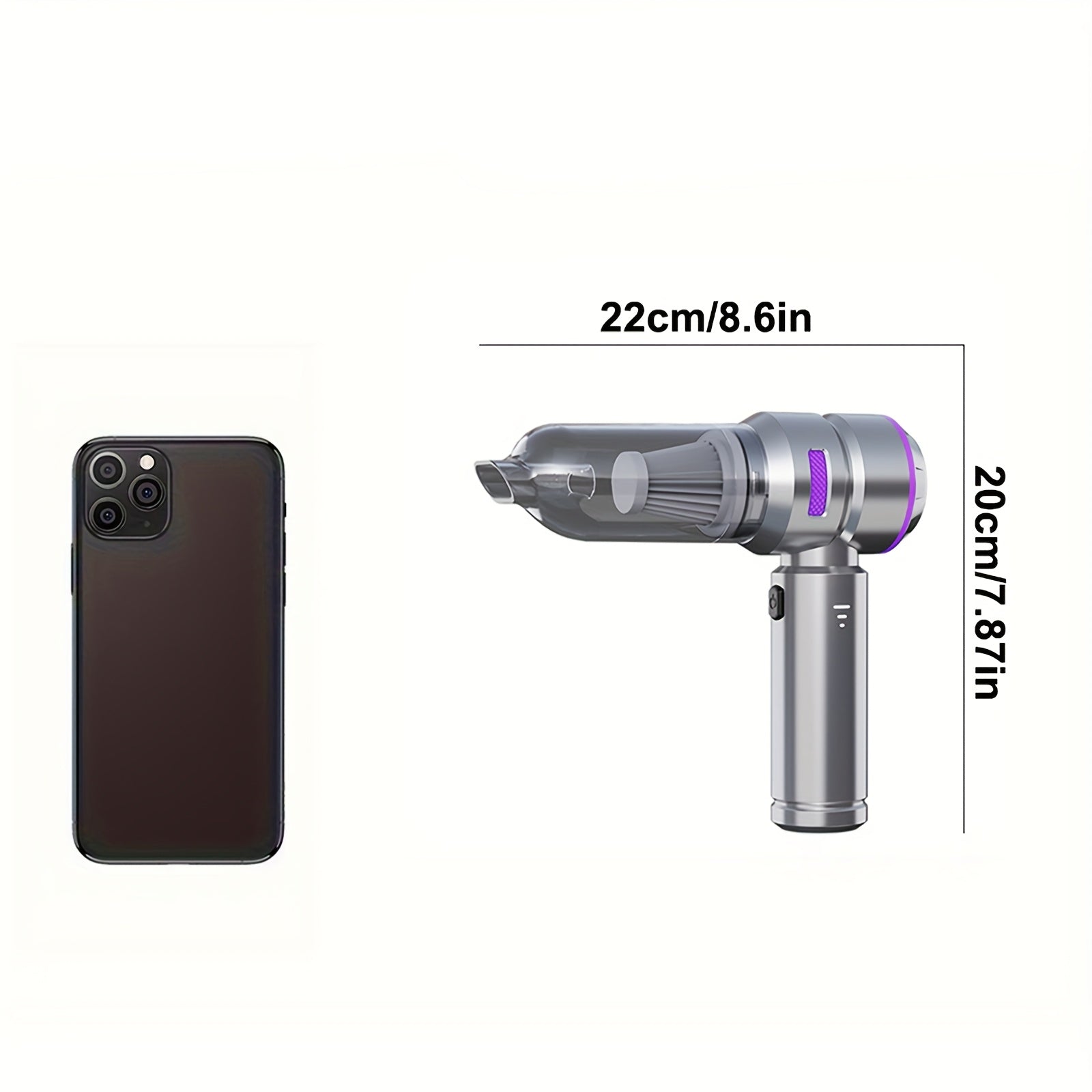 Portable Handheld Vacuum Cleaner 4-in-1 Cordless Mini Car Home Office