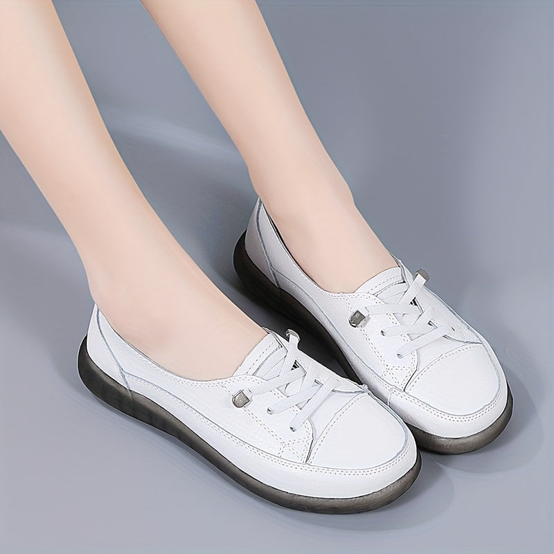 Women's Synthetic Sports Shoes, Casual All-Season, Non-Slip, White Red Black
