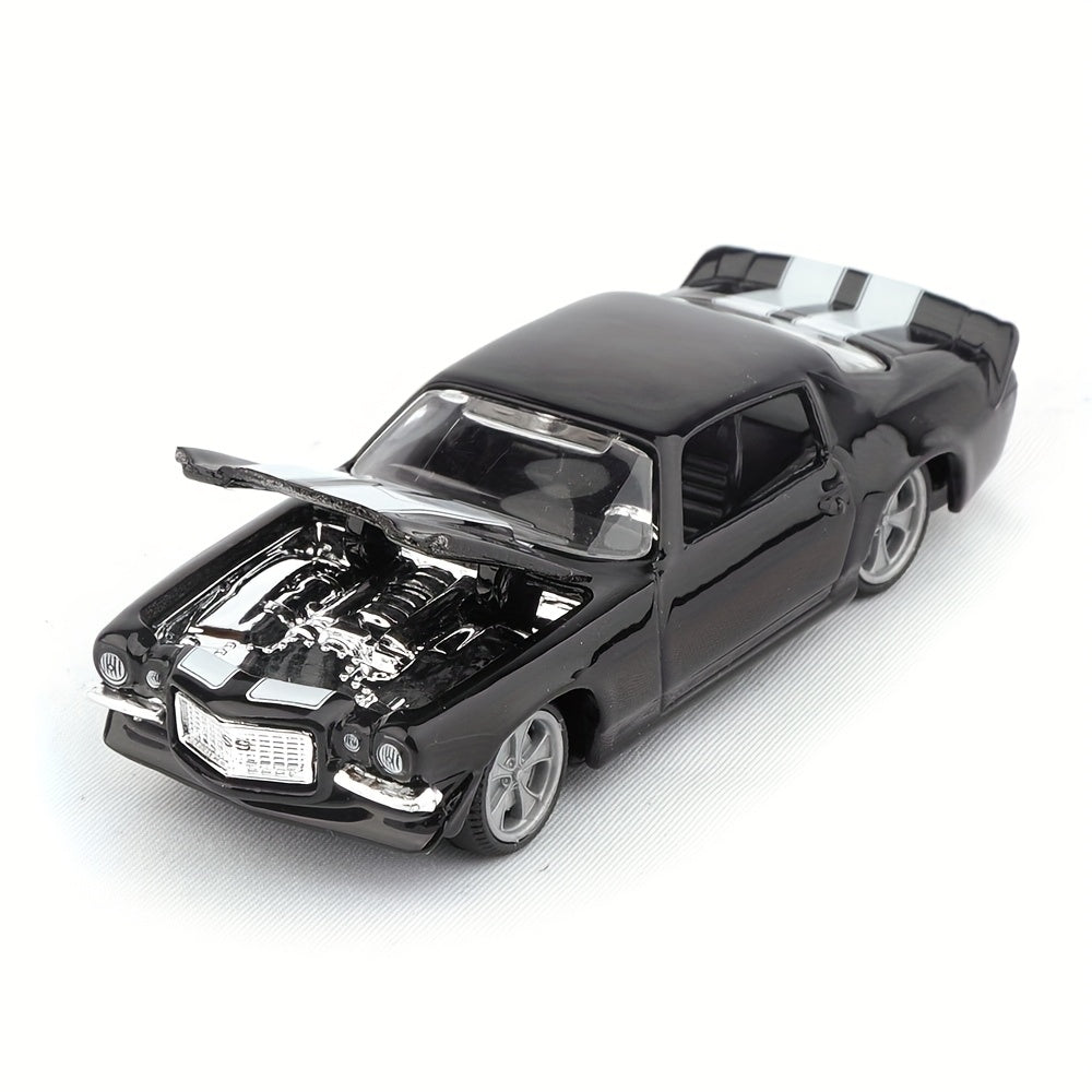 Coche de juguete para niños, modelo de aleación, escala 1:64, Chevrolet 1971, regalo decorativo