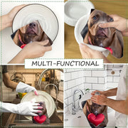 2 ta Ultra Soft oshxona sochiqlari to'plami, Pitbull Valentine dizayni bilan, namlovchi, 40.64x60.96 sm