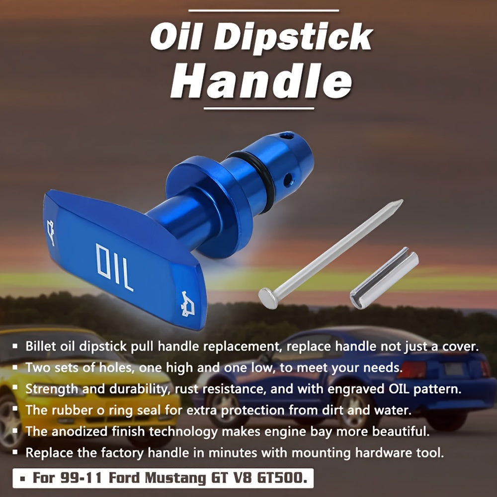 Universal alyuminiy qotishma avtomobil moyi dipstikini tortish tutqichining o‘rniga