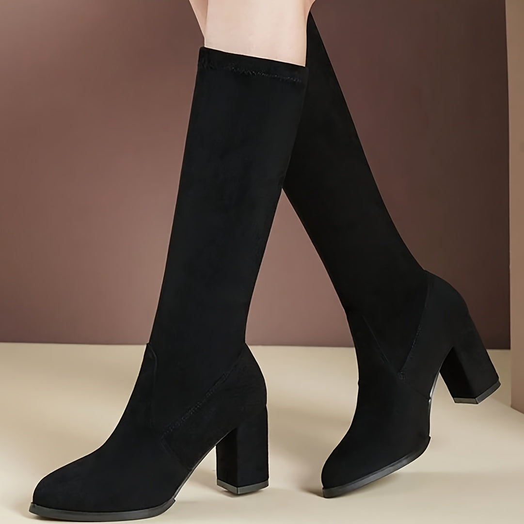 Ayollar uchun qalin o'rta poyabzal, mato, yopish mumkin, sirpanmaydigan, kundalik foydalanish uchun