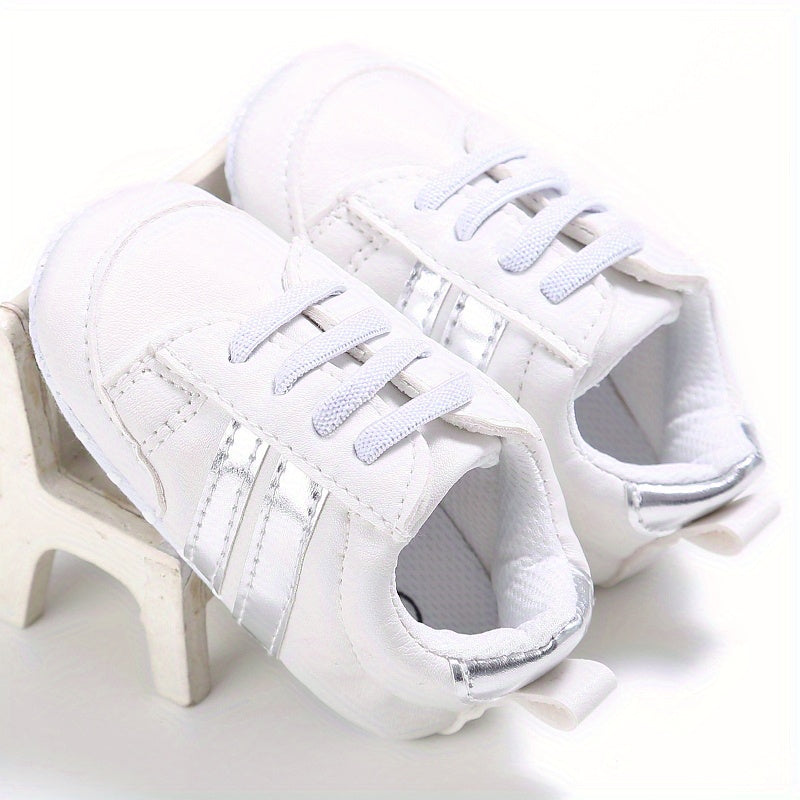 Infant Soft Bottom Stripes Light-Up Sports Shoes for Newborns Spring Fall