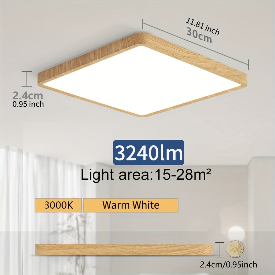 Modern Nordic LED Ceiling Light 24W 36W Ultrathin Square Indoor Living Room Bedroom