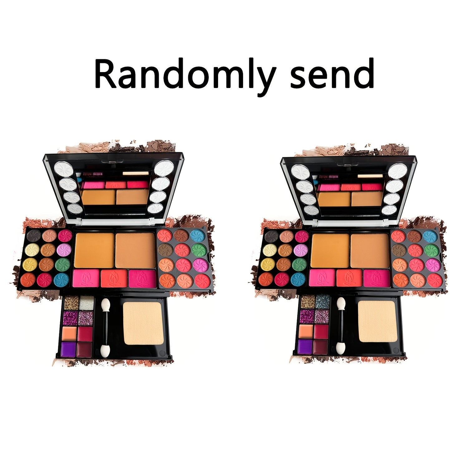 Paleta de maquillaje de 37 colores para mujer con brocha de sombra y kit de rubor