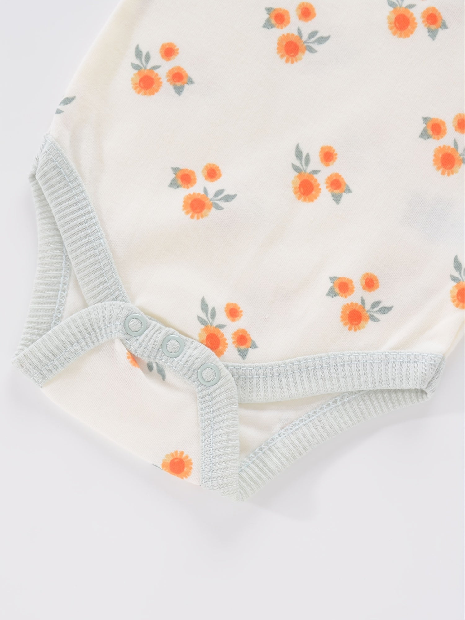 Newborn Baby Short Sleeve One-Piece Suits Set with Alphabet Print and Embroidery 4-Piece Cotton