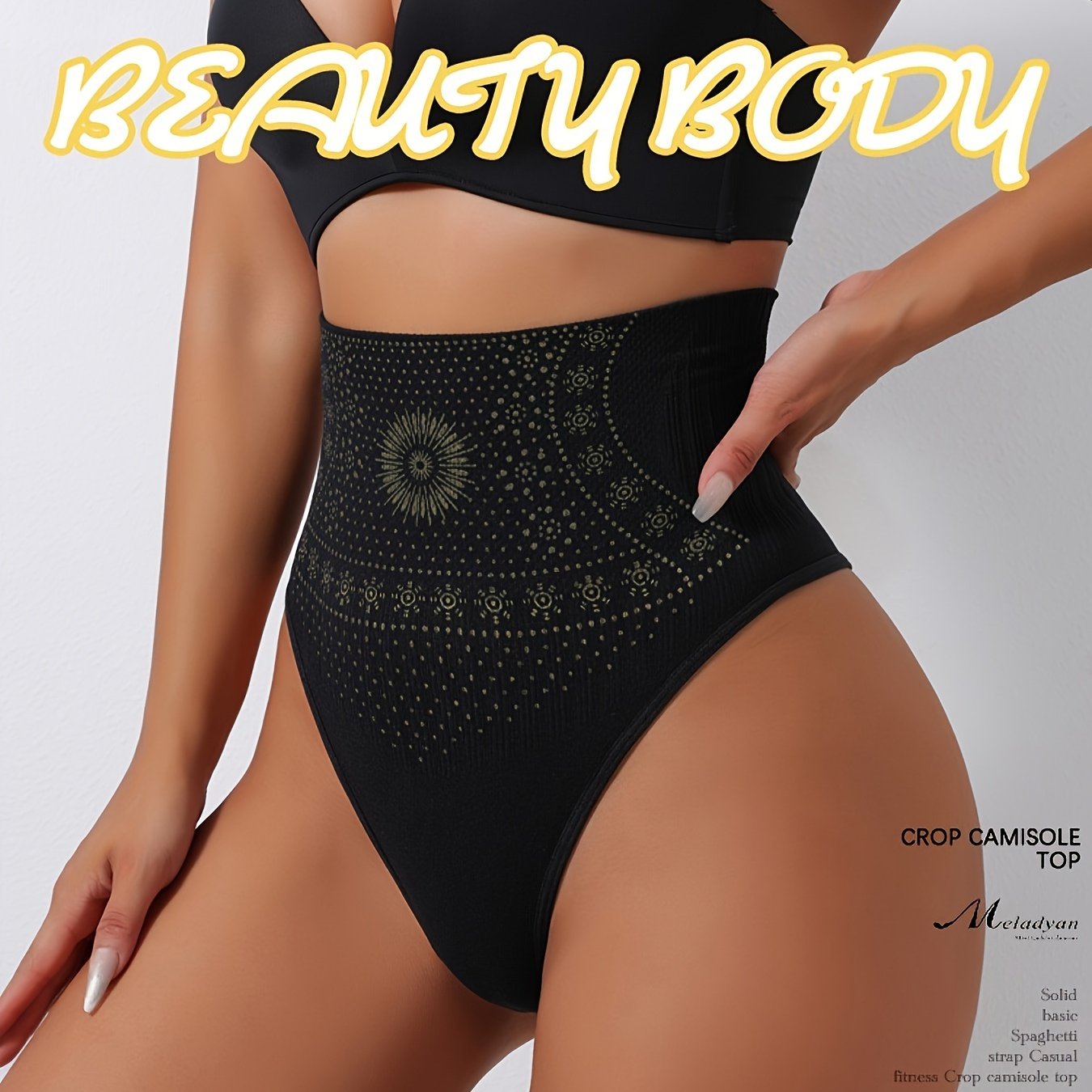 Women's Slimming Shapewear Pants Tummy Control Butt Lift Thigh Slimmer Nylon Elastane