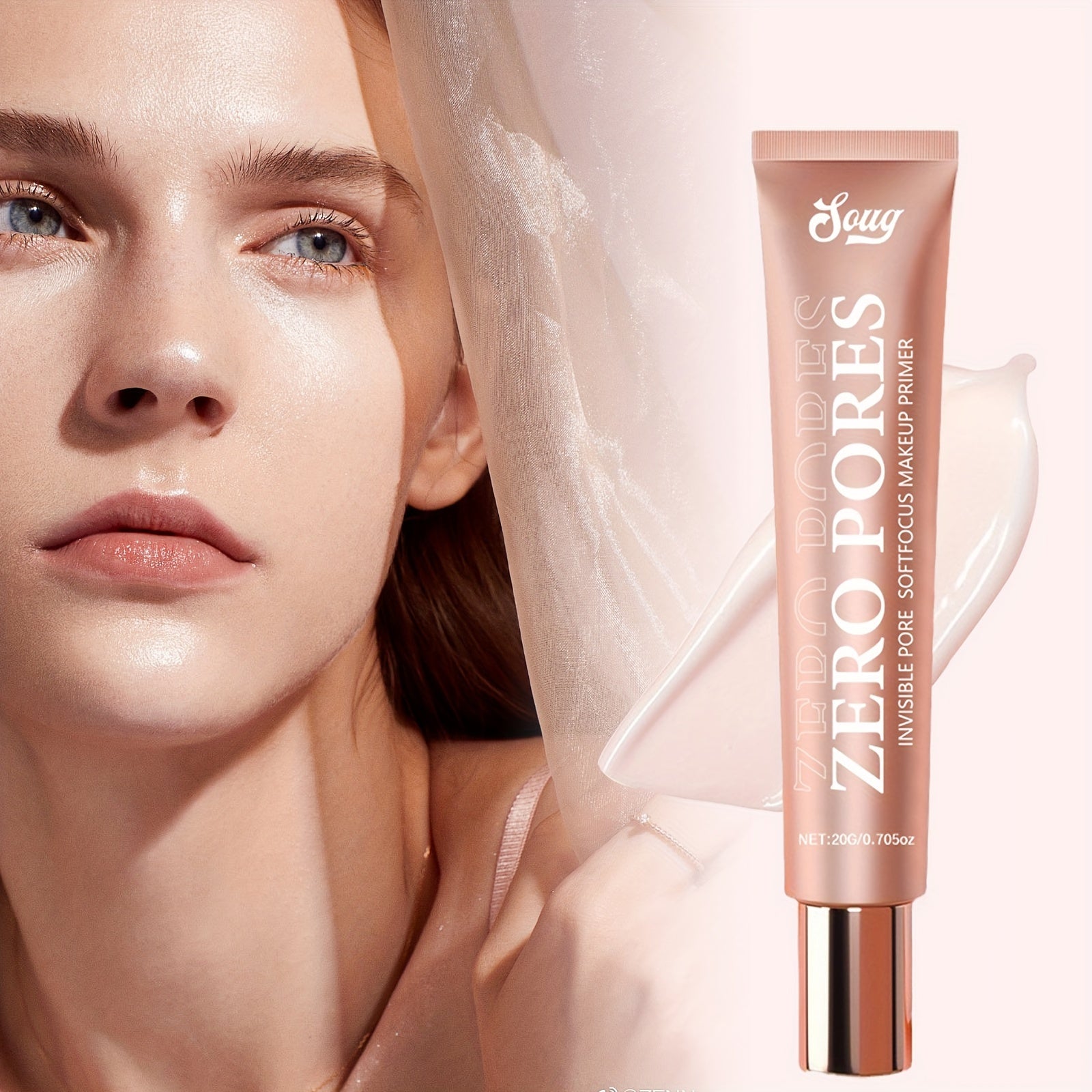 Primer difuminador de poros para unisex 0.7oz corrector iluminador acabado natural