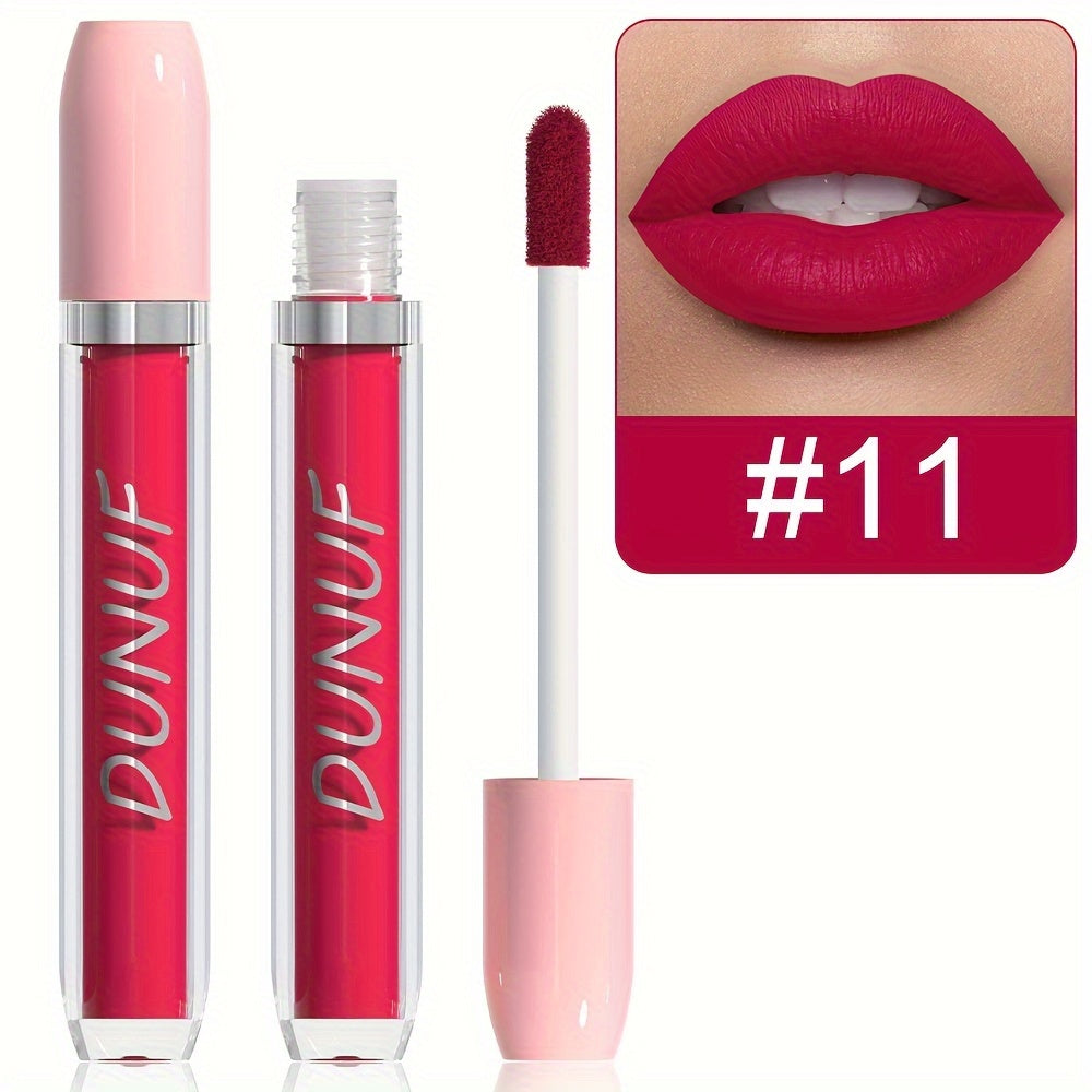 Set de labiales mate para mujer, 25 colores, a prueba de agua, de larga duración, tonos rojos
