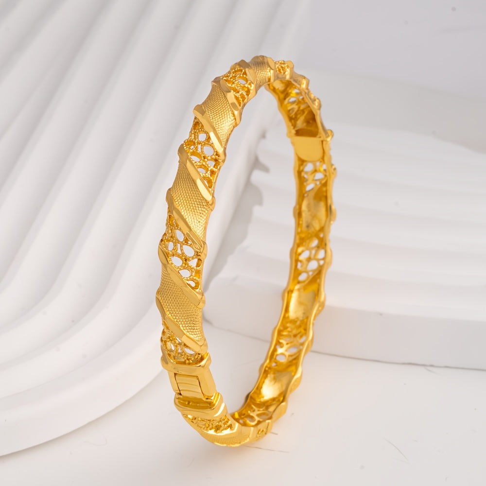 Women’s Copper Open Cuff Bangle Bracelet Adjustable Jewelry for Daily Wear and Occasions