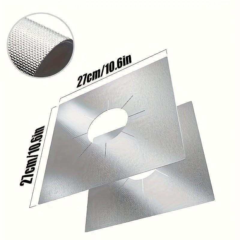 Set of 4 Reusable Gas Range Burner Protector Pads Extra Thick for Easy Cleaning