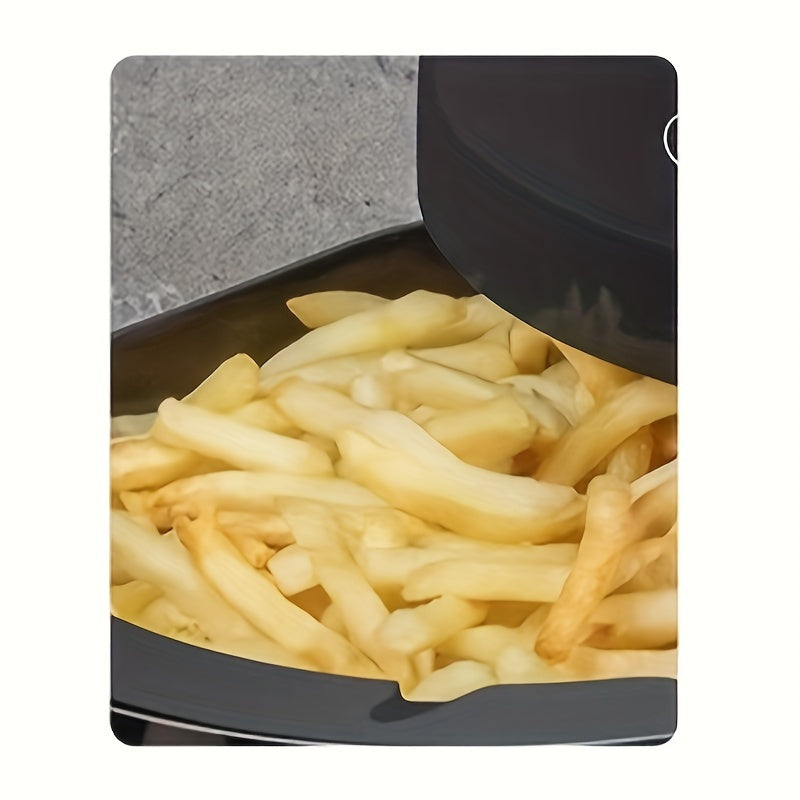 1530W Yuqori Quvvatli Havo Qovurgich Omnidirectional Turbo Cycle Mode bilan, 30W Ventilyator Quvvati, Birxillik Motor Boshqaruv Texnologiyasi, PP Material, 220-240V Yevropa Standart Plagi, Batareyasiz Pishirish Qurilmasi.