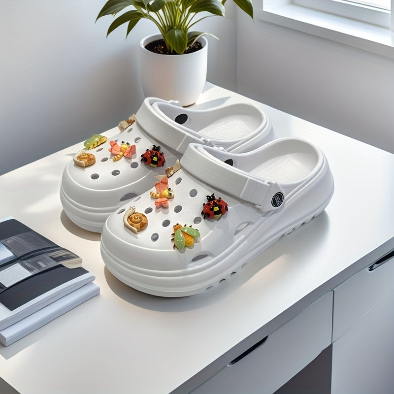 Women's Summer EVA Mesh Beach Shoes with Dragonfly and Bee Decor