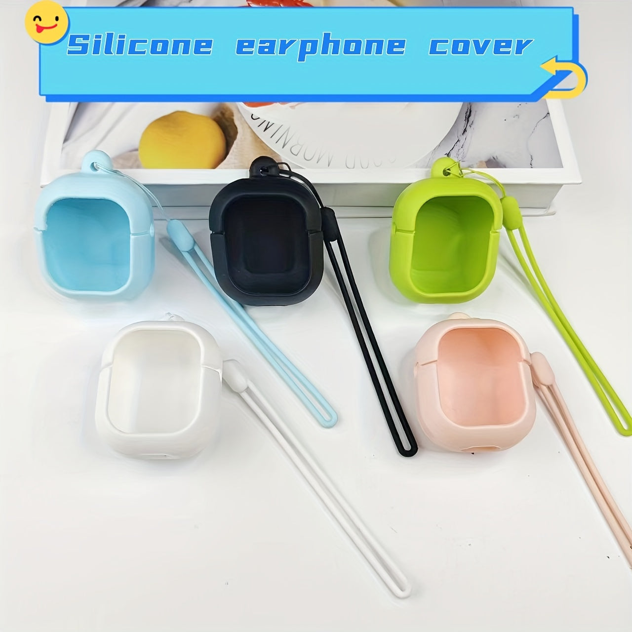 Mini Colorful TWS Earphone Case Silicone Protective Cover for Earbuds