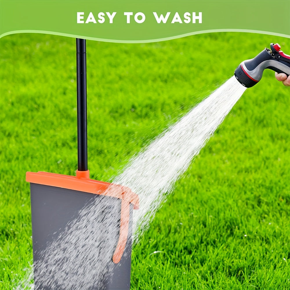 Kuchli it chiqindilarini yig'ish uchun uzun tutqichli to'plam, kichik va o'rta zotlar uchun